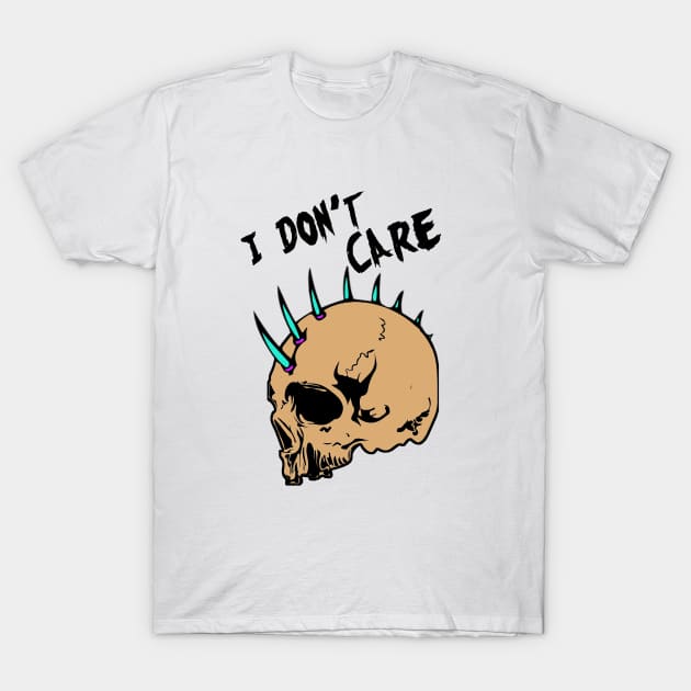 Mohawk Skull Tshirt T-Shirt by CreatingChaos